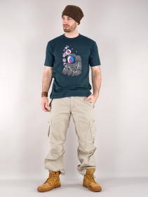 T-shirt \ Astronaute Créateur de Planète\ , Bleu foncé