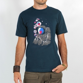 T-shirt \ Dj Scie Circulaire\ , Bleu foncé