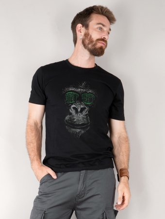 T-shirt \ Matrix gorilla\ , Noir