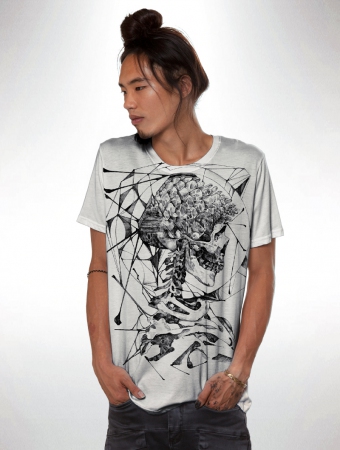 T-shirt imprimé \ Pinael\ , Blanc