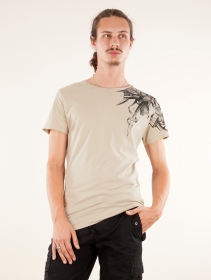 T-shirt PlazmaLab \ Ostrich\ , Beige