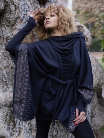 Veste longue kimono \ Melian\ , Noir