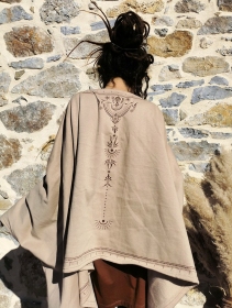 Veste longue kimono \ Melian Zohraa\ , Beige